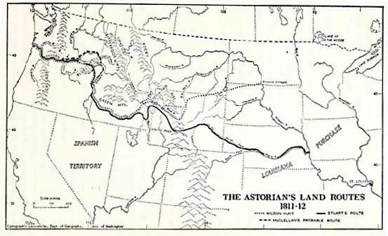 Astorian's Land Routes